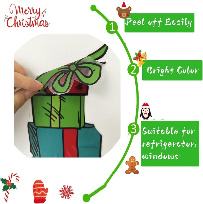 Sanyi Christmas Decorations - 3FT Window Clings, Large Stickers for Winter Window, Refrigerator Decorations - Image 5